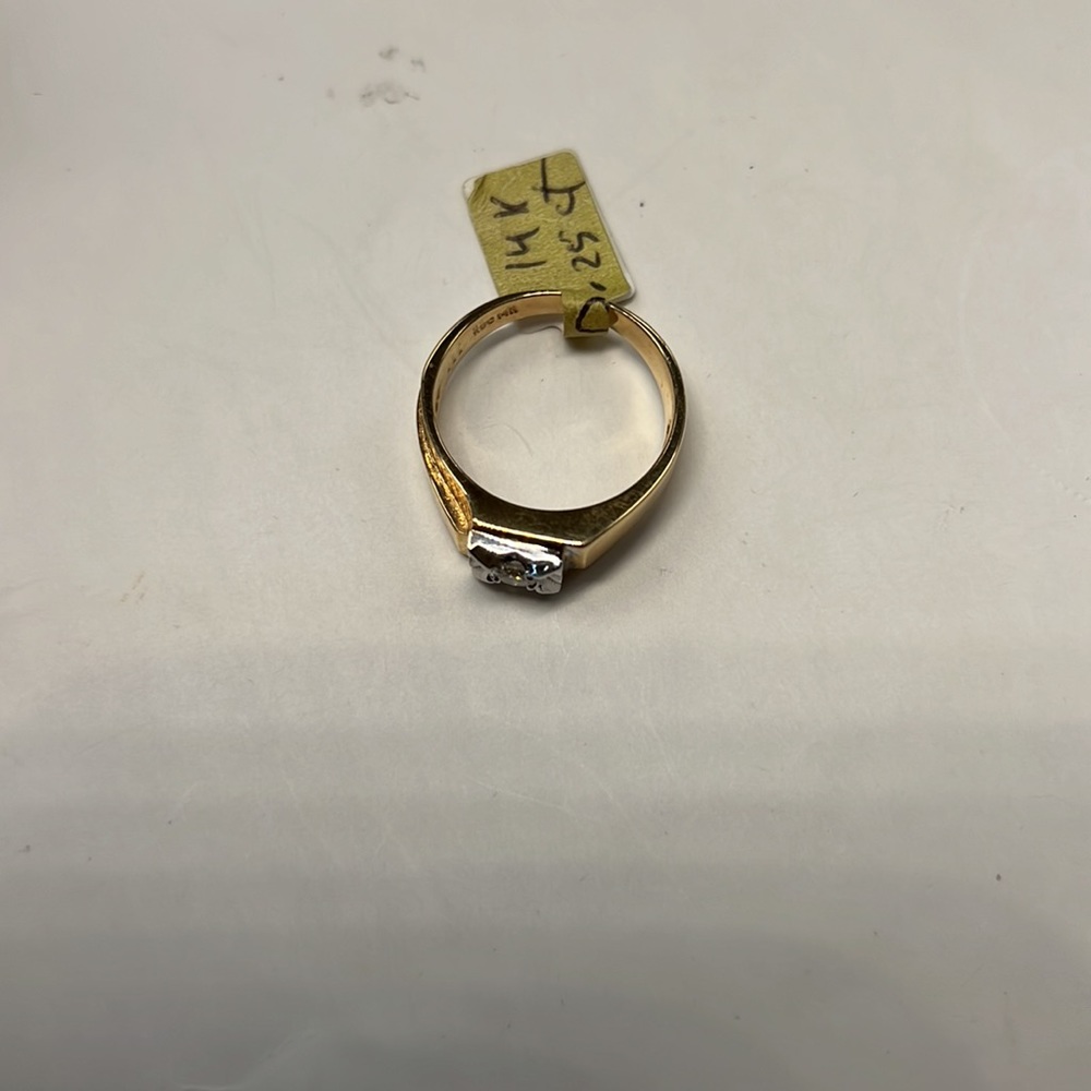 Diamonds 14k Solid Gold Ring - image 4